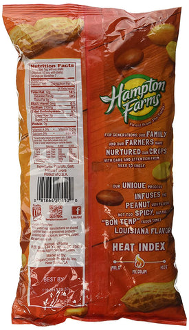 Image of Hampton Farms Cajun Hot Nuts, Spicy Roasted in the Shell