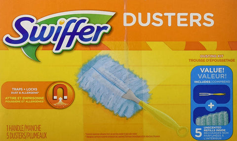 Image of Swiffer Dusters Disposable Cleaning Dusters Unscented Starter Kit, 1 Kit (Pack of 2)