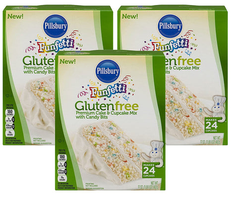 Image of Pillsbury Gluten Free Funfetti Cake & Cupcake Mix 15 oz (Pack of 3)