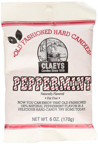 Image of Claey's, Old Fashioned Hard Candy Peppermint, 6 Ounce Bag