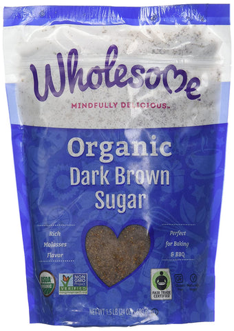 Image of Wholesome Sweeteners Fair Trade Organic Dark Brown Sugar