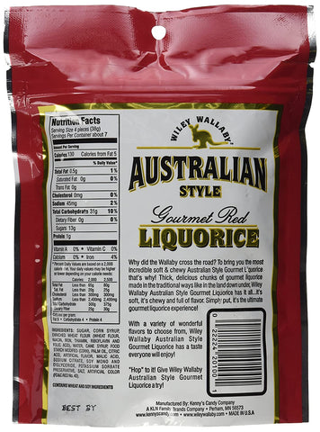 Image of Wiley Wallaby Australian Style Licorice Candy 10oz