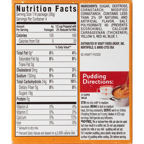 Image of JELL-O Butterscotch Cook & Serve Pudding & Pie Filling Mix,3.5 oz Boxes (Pack of 3)