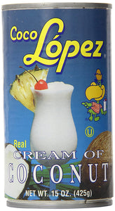 Coco Lopez - Real Cream of Coconut - 15 Ounce Can - Original Fresh Authentic Coconut Cream