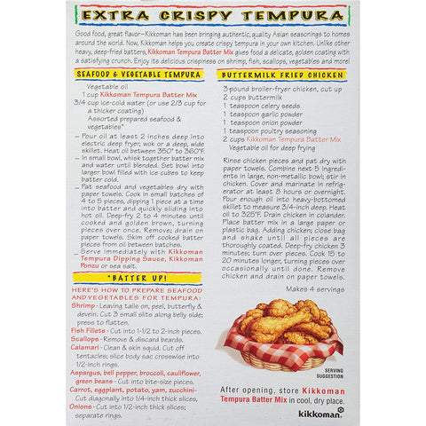 Image of Kikkoman Mix Tempura Batter,Extra crispy, net wt 10 oz,pack of 2