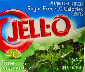 Jell-O Lime Flavor Sugar Free Gelatin (4 Pack)
