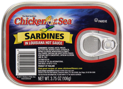 Image of Chicken of the Sea Sardines in Hot Sauce, 3.75 oz