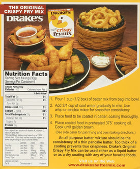 Drake's Crispy Frymix 10oz Box, Pack of 3