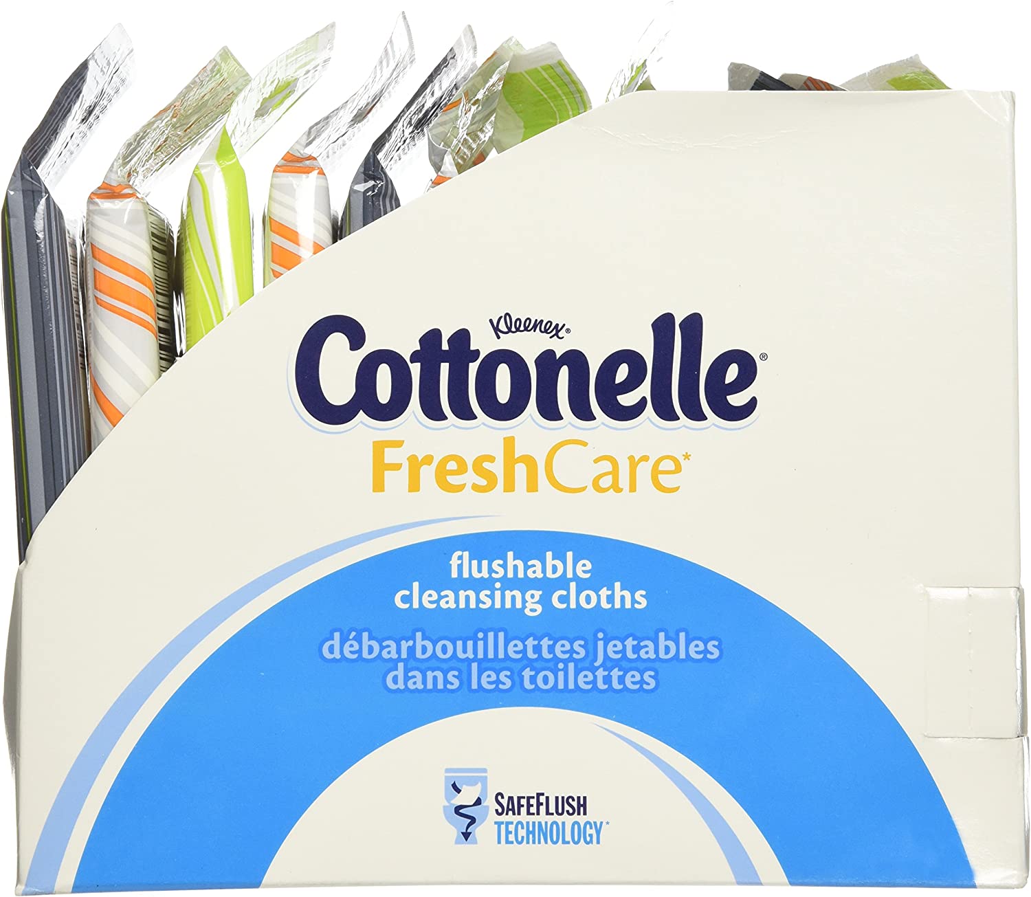 Cottonelle Fresh Care Flushable Wipes, Travel Pack, 12 Travel Packs of 10 Cloths Each (120Ct)