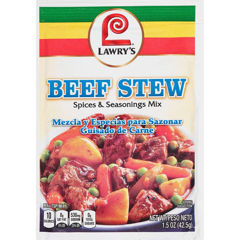 Image of Lawry's Beef Stew Spices & Seasonings Mix, 1.5 oz (Pack of 12)