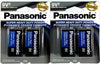 4Pc Size 9V Panasonic Batteries Super Heavy Duty Power Zinc Carbon