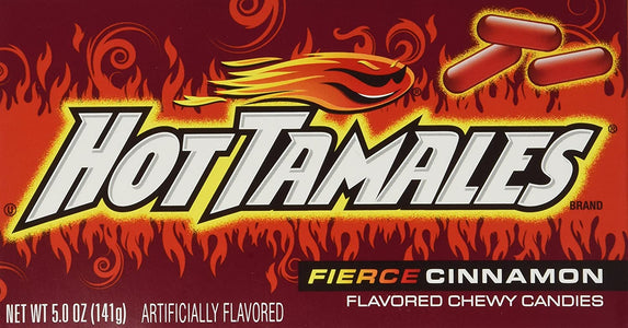 Hot Tamales, Fierce Cinnamon Chewy Candy, Theater Box Style