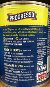 Progresso Soup GARDEN VEGETABLE Vegetable Classics 18.5oz (3 Cans)