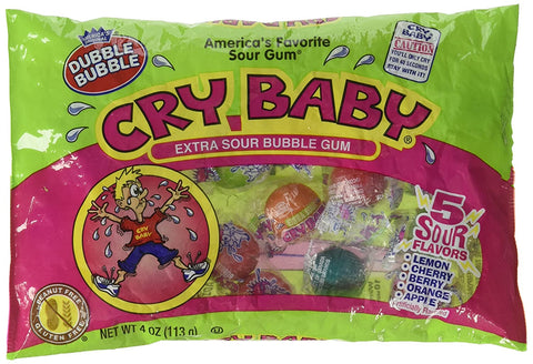 Image of Dubble Bubble, Bubble Gum Cry Baby Extra Sour Candy