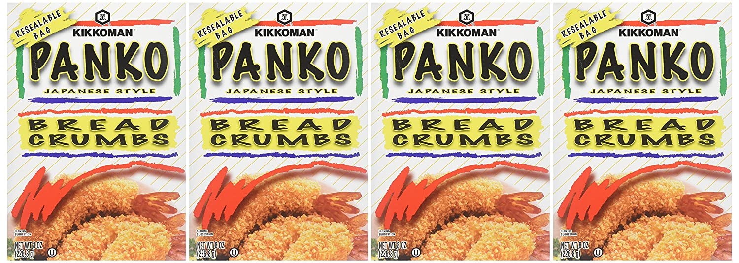 Kikkoman Panko Japanese Style Bread Crumbs, 8 Ounce Box (Pack of 4)