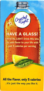 Crystal Light On The Go Natural Lemon Iced Tea, 10-Packet Box (Pack of 5)