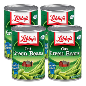 Libby's Cut Green Beans | Naturally Delicious, Mild & Subtly Sweet | Crisp-Tender Bite | No Preservatives | Grown & Made in U.S. | 14.5 ounce can (Pack of 4)