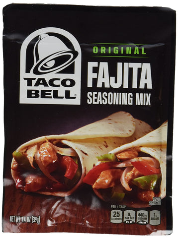 Image of Taco Bell Fajita Taco Seasoning Mix, Original, 1.4 Ounce (Pack of 3)