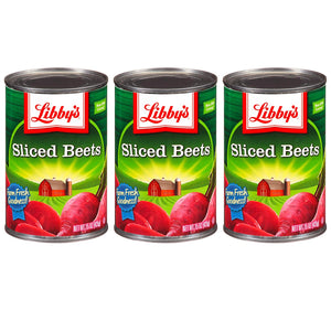 Libby's Canned Vegetables - 3 Pack Bulk Bundle Canned Sliced Beets