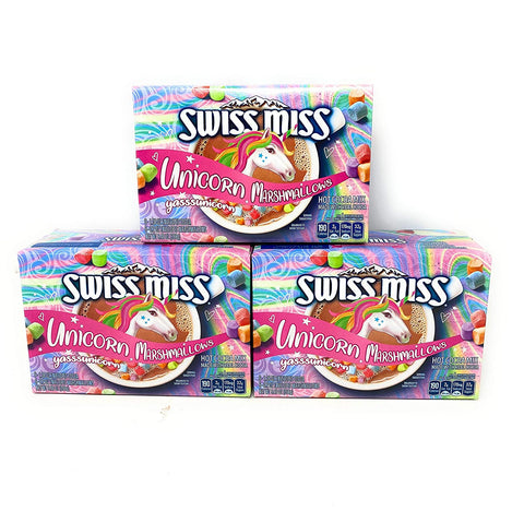 Image of Swiss Miss Marshmallow Hot Cocoa Mix with Unicorn Marshmallows 9.48oz (268g), 3 Pack