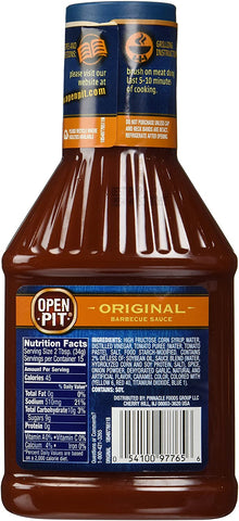 Image of Open Pit Original BBQ Sauce, 18-Ounce (Pack of 3)