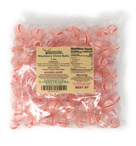 Image of Washburn Wrapped Clove Balls ~ 2 Lbs ~ Old Fashioned Flavor