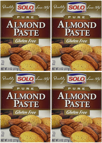 Image of Solo Almond Paste, 8-Ounce Packages (Pack of 4)