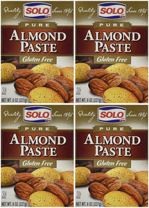 Solo Almond Paste, 8-Ounce Packages (Pack of 4)
