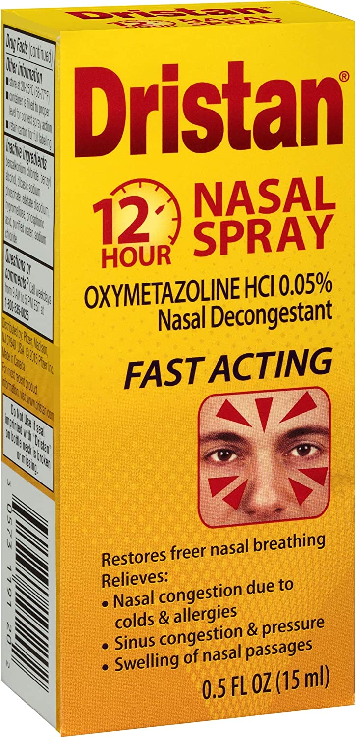 Dristan 12-Hour Nasal Spray, 0.5 Fl Oz (Pack of 3)