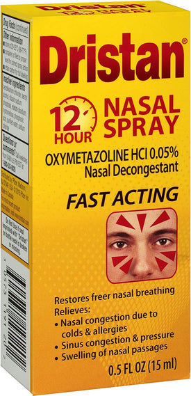 Dristan 12-Hour Nasal Spray, 0.5 Fl Oz (Pack of 3)