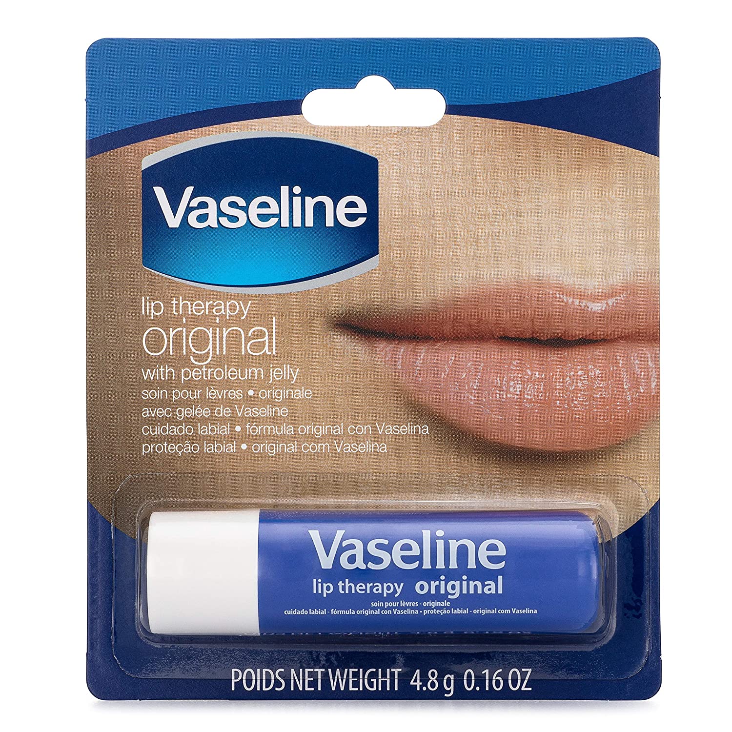 Vaseline Lip Therapy Original | Lip Balm with Petroleum Jelly for Providing Your Lips with Ultimate Hydration and Essential Moisture to Treat Chapped, Dry, Peeling, or Cracked Lips; 0.16 Oz (3 Pack)