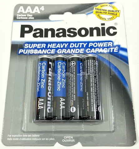 8pc Panasonic AAA Batteries Super Heavy Duty Power Carbon Zinc Triple A Battery 1.5v